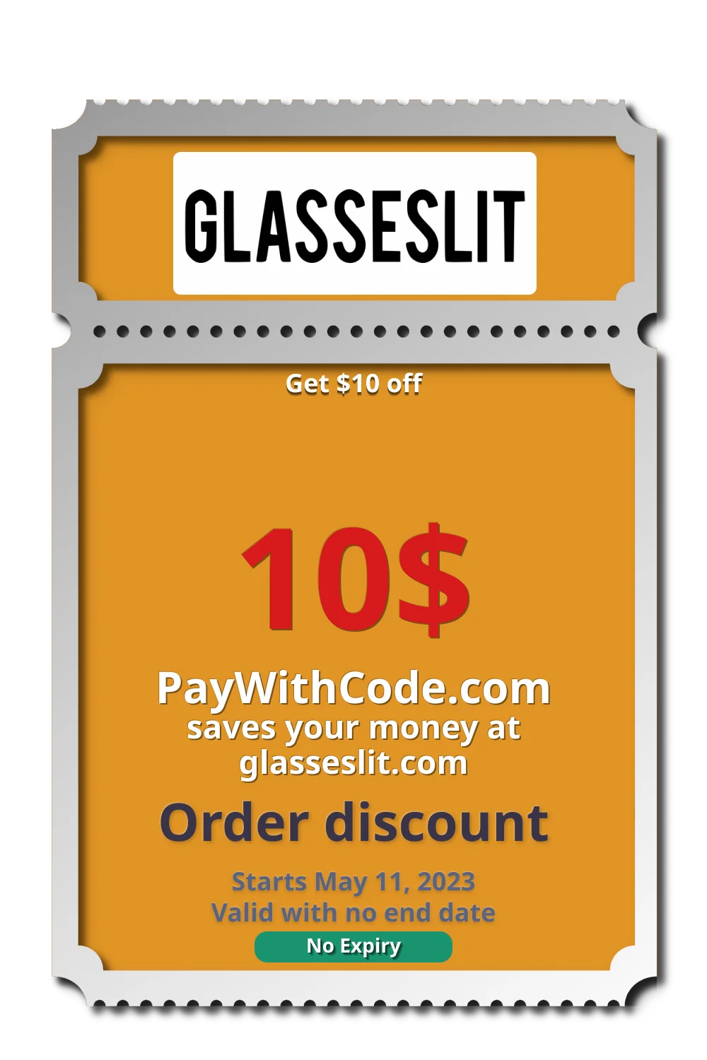 Get $10 off at Glasseslit