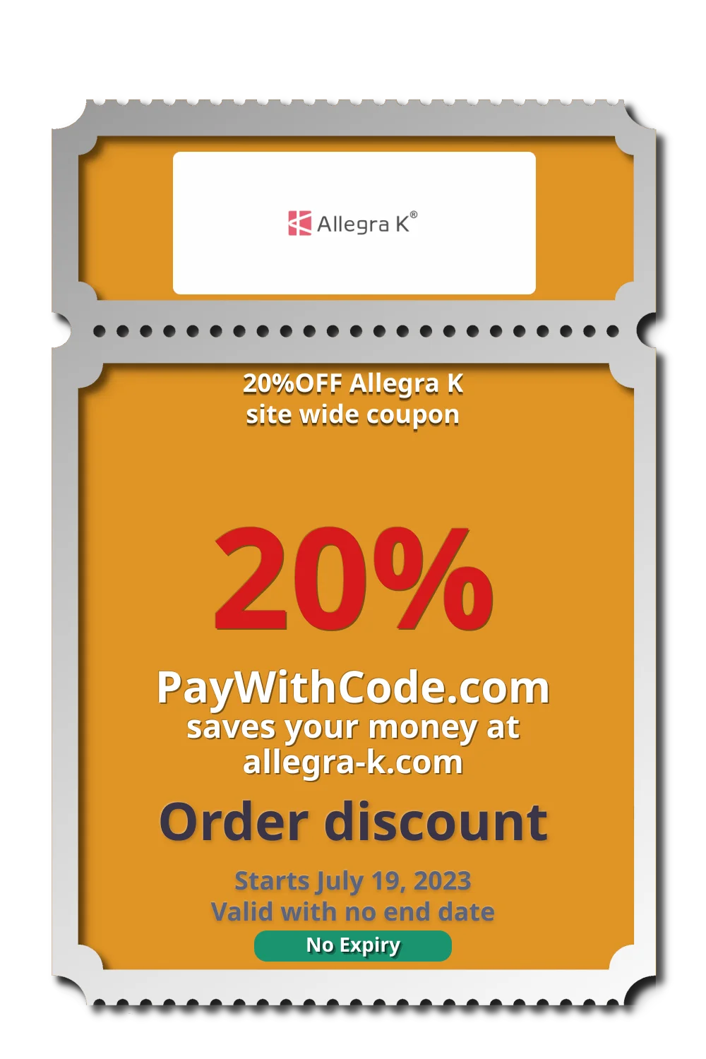 20%OFF Allegra K site wide coupon at Allegra K