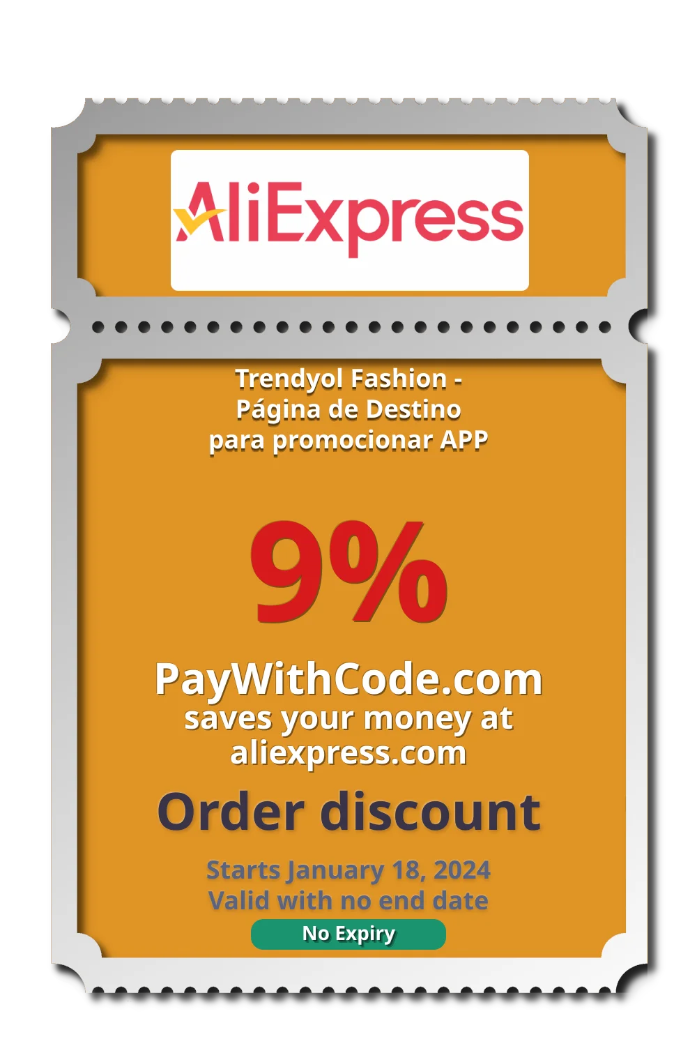 Trendyol Fashion - Página de Destino para promocionar APP at AliExpress