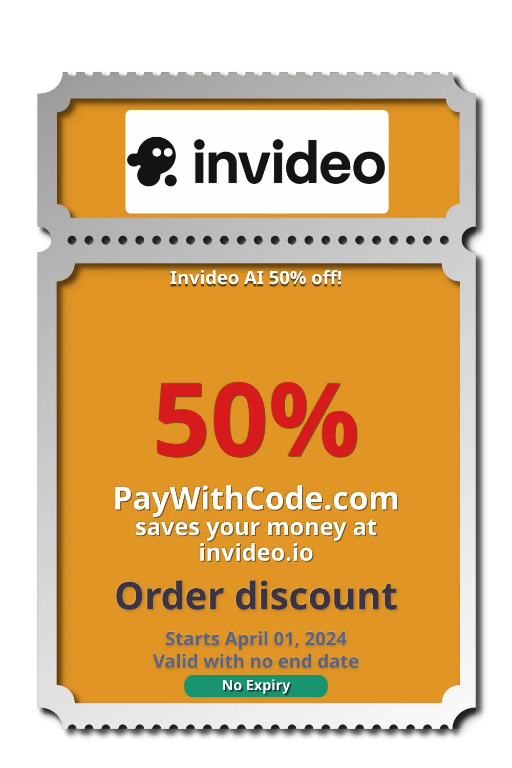 Invideo AI 50% off! at InVideo
