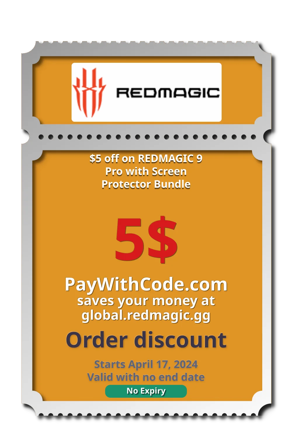 $5 off on REDMAGIC 9 Pro with Screen Protector Bundle at Redmagic