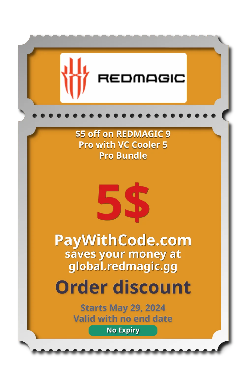 $5 off on REDMAGIC 9 Pro with VC Cooler 5 Pro Bundle at Redmagic