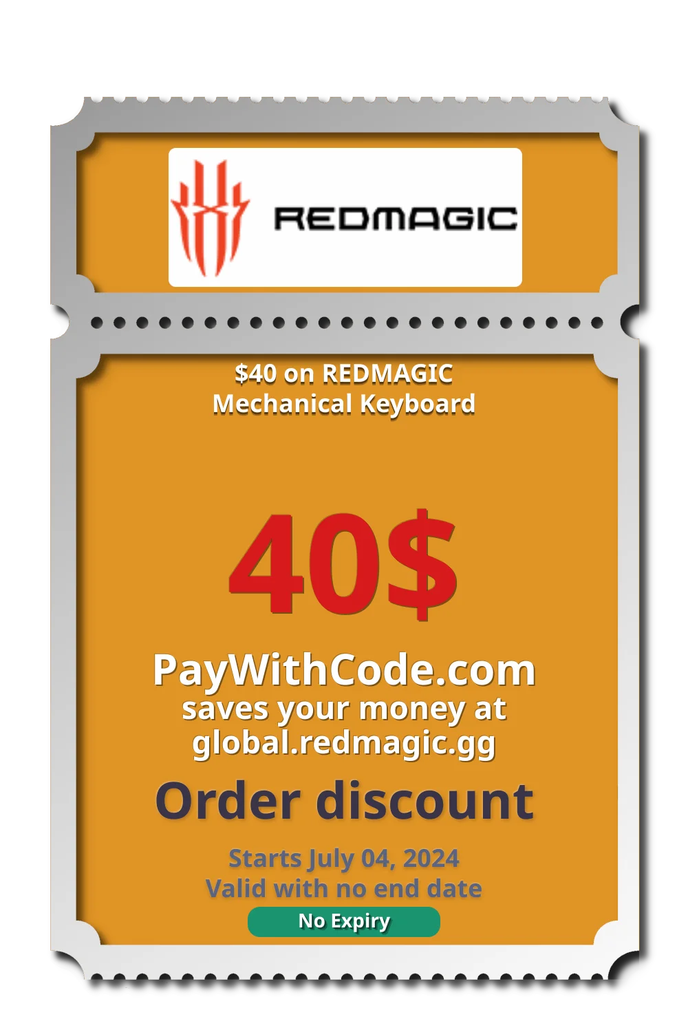 $40 on REDMAGIC Mechanical Keyboard at Redmagic