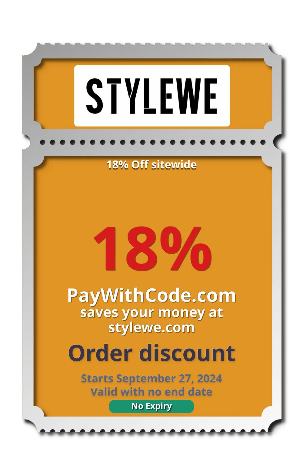 18% Off sitewide at Stylewe