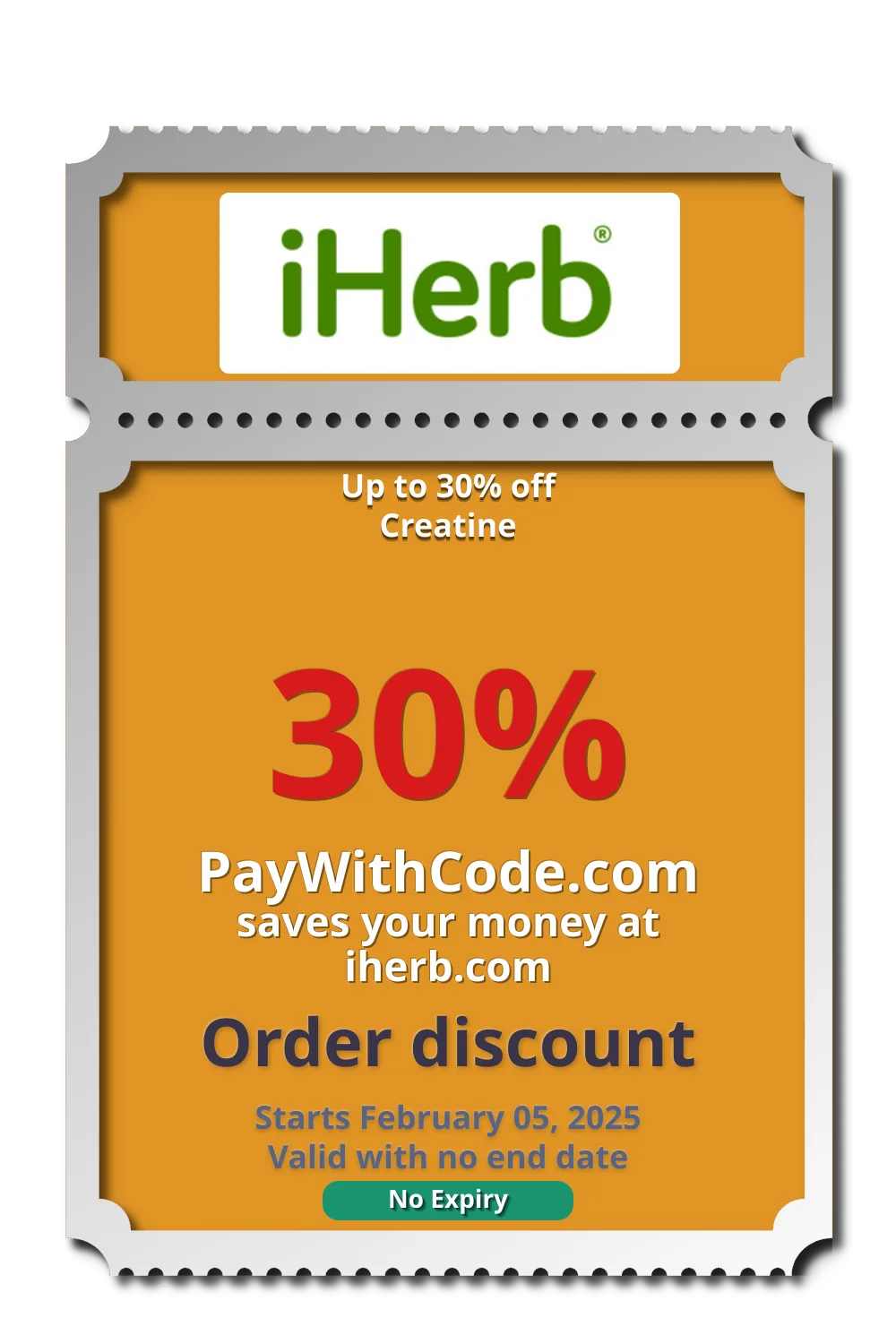 Up to 30% off Creatine at iHerb