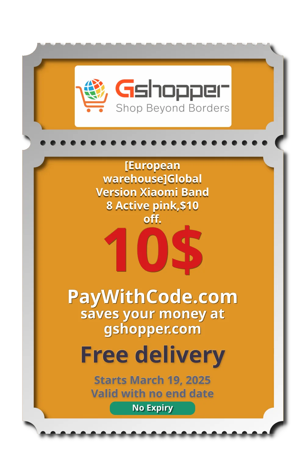 [European warehouse]Global Version Xiaomi Band 8 Active pink,$10 off. at Gshopper