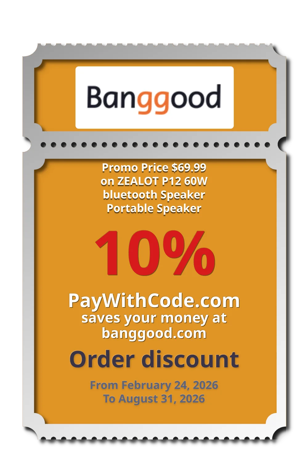 Promo Price $69.99 on ZEALOT P12 60W bluetooth Speaker Portable Speaker at Banggood
