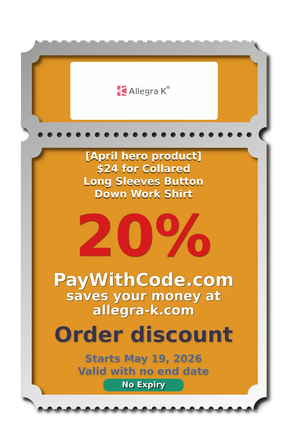 [April hero product] $24 for Collared Long Sleeves Button Down Work Shirt at Allegra K