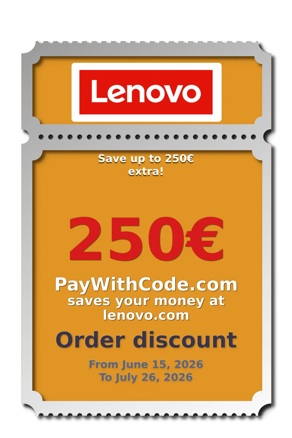 Save up to 250€ extra! at Lenovo