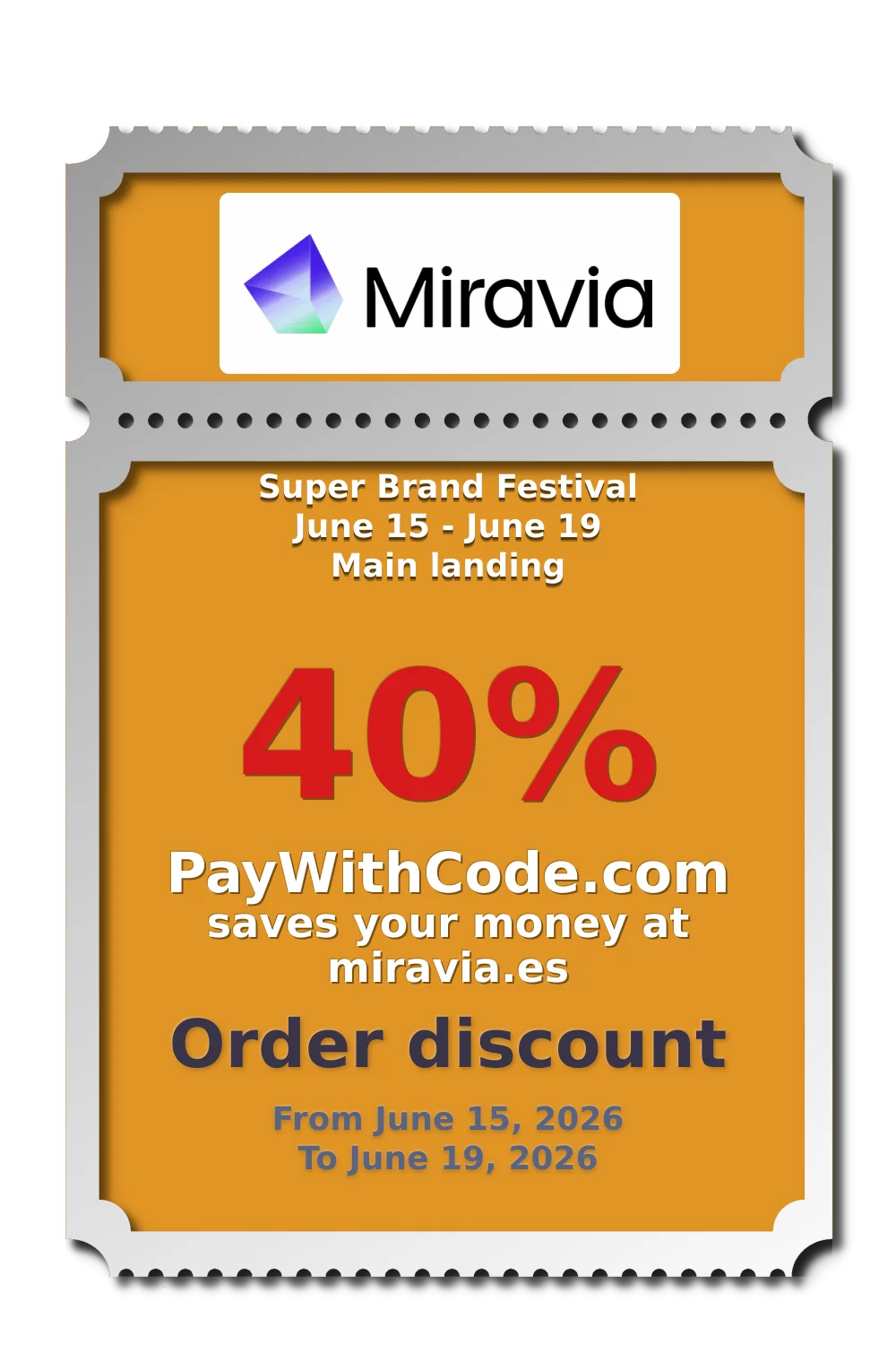 Super Brand Festival June 15 - June 19 Main landing at Miravia