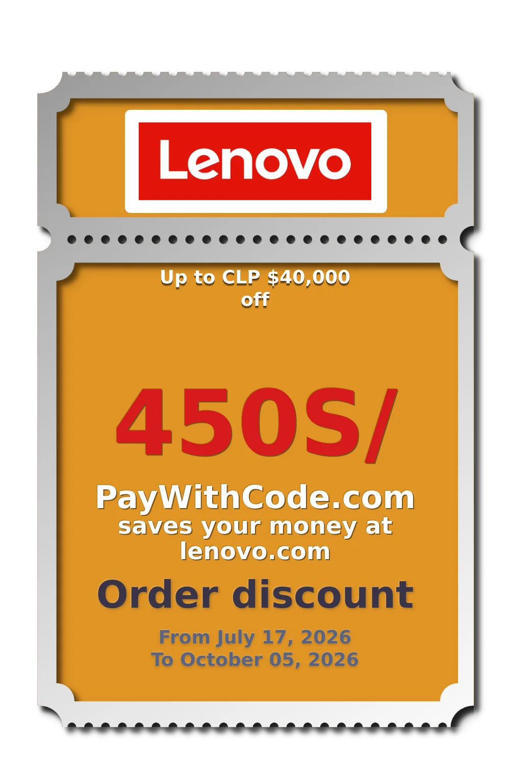 Up to CLP $40,000 off at Lenovo