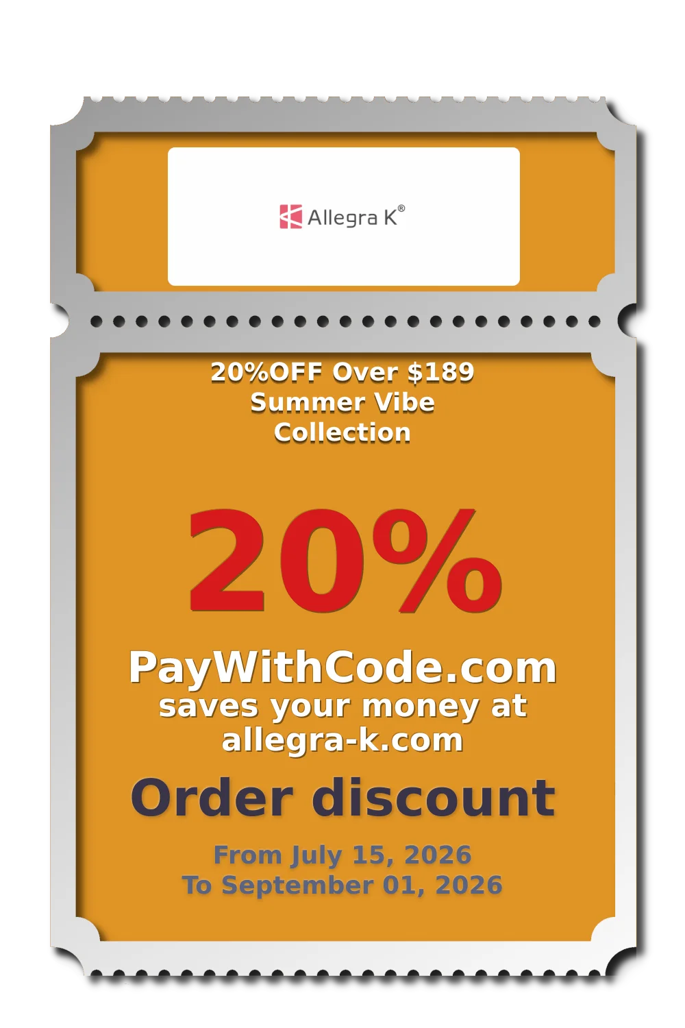 20%OFF Over $189 Summer Vibe Collection at Allegra K