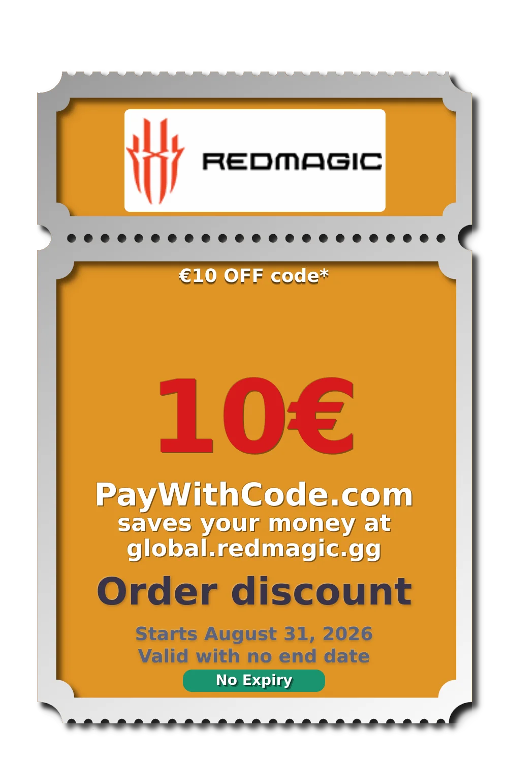 €10 OFF code* at Redmagic