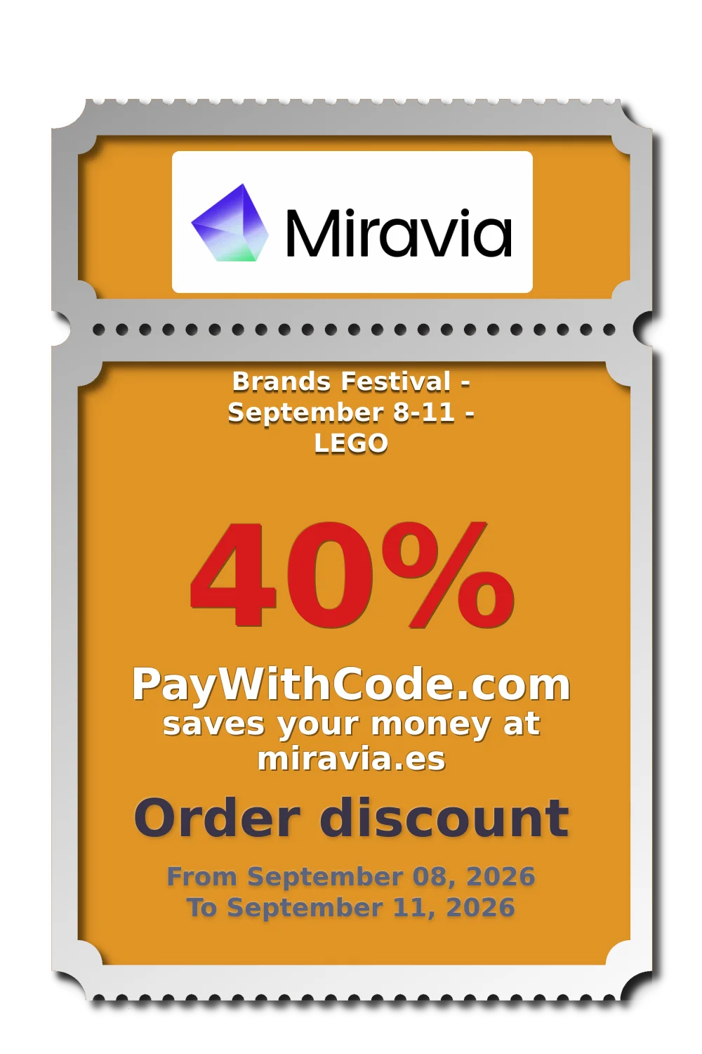 Brands Festival - September 8-11 - LEGO at Miravia